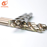 HYGOAL OEM Factory M35 HSS-CO 5% Acier rapide à grande vitesse, foret hélicoïdal à queue droite pour le perçage de l'acier et du cuivre
