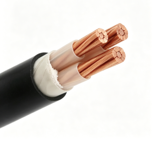 Three Core Bare Copper XLPE Power Cable N2XY YJV Low Voltage for Three Phase Electrical Distribution