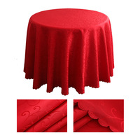 120 pouces Polyester rond personnalisé blanc fête mariage nappe nappes pour les événements