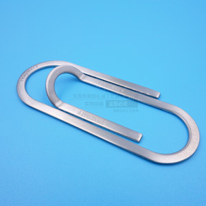 Pince à billets en acier inoxydable, design trombone ajouré, pour espèces et pièces de monnaie, cadeau promotionnel, usage professionnel - Product Image 3