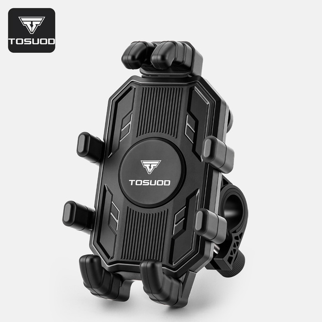 TOSUOD Motorcycle Phone Mount Bicycle Shockproof Navigation Bracket Car Electric Bike Riding Vibration Damping Bracket