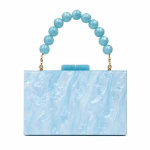 Fashion party <b>Wedding</b> Ladies Evening bags <b>Clutch</b> Purses Bag Luxury Pearl handle Handbags for Women Party Crossbody Shoulder Bag - Product Image 2