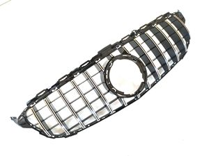Rejilla frontal negra brillante GT GTR con orificio para <span class=keywords><strong>cámara</strong></span> para Mercedes Benz W205 C CLASS C180 <span class=keywords><strong>C200</strong></span> C250 C300 C350 2019-2021 - Product Image 2