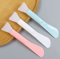 Applicateur de brosse de masque en silicone cosmétique Brosse de nettoyage du visage en silicone à double tête