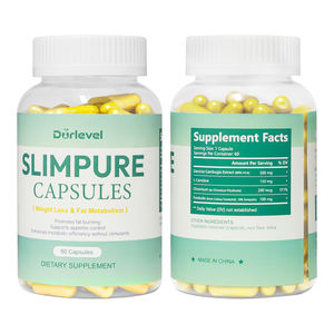 SlimPure Capsules de L-Carnitine de haute qualité 60 pour adultes Équilibre naturel et vitalité quotidienne Pas pour les femmes enceintes - Product Image 1