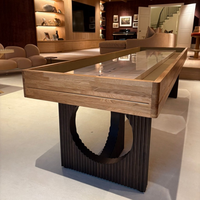 Table de jeu de shuffleboard en bois massif de haute qualité, fabriquée en usine, 9 pieds, 12 pieds, 14 pieds, 16 pieds, pour la famille, le club, l'hôtel