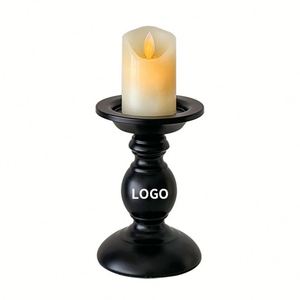<b>Black</b> Iron Eco-friendly <b>Candlestick</b> Holder for Religious Activities Christmas Wedding Event Party Birthday - Product Image 1