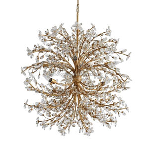 American Vintage Small Crown Chandelier Crystal Colgante Luz de techo para sala de estar y restaurante Accesorios de iluminación - Product Image 6