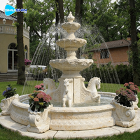 Gazebo de jardin extérieur en marbre blanc de grande taille avec sculpture, design européen moderne, construction durable, ornements de jardin