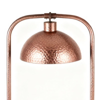 Lampe de restauration en acier inoxydable à motif martelé or rose pour réchauffer les aliments, réchaud commercial avec lampe pour restaurant