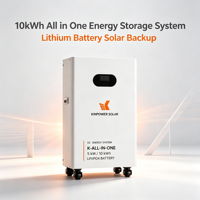 Système de stockage d'énergie tout-en-un Kinpower 5 kW 10 kWh - Batterie au lithium pour alimentation solaire de secours