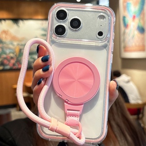 Funda Transparente Antigolpes con Anillo de Soporte 360 y Correa de Muñeca para iPhone 17 Pro Max 16 15 14 13 Pro 16e 17 Air <span class=keywords><strong>11</strong></span> - Product Image 4