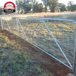 Heavy Duty Galvanized Metal Livestock Cattle Fence 12FT 16FT Farm <strong>Gates</strong> for Sale - Product Image 3