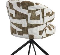 Chaise de salle à manger moderne de style nordique, dossier en tissu rembourré, structure en fer/bois, design sans accoudoirs, mobilier pour la maison/l'hôtel