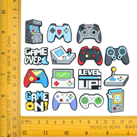 Breloques de chaussures personnalisées en PVC sur le thème des consoles de jeux rétro et épingles de chaussures classiques pour décorations de sabots de gamer