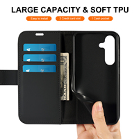 Étui portefeuille en cuir PU pour Samsung Galaxy S25 Flip, étui de protection pour téléphone portable Samsung S26 Ultra X Cover7