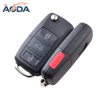 Carcasa de Llave Plegable de 2 Botones para Auto, Repuesto OEM para Llave de VW