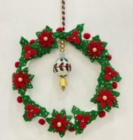 Nouvelle Arrivée Boule Décorative Suspendue pour Sapin de Noël en Métal Faite à la Main, Durable et Portable, Couleur Marron Antique, Couronne