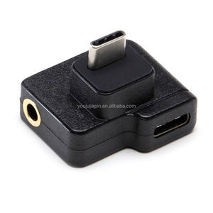 CYNOVA OSMO <span class=keywords><strong>Action</strong></span> authentique double <span class=keywords><strong>adaptateur</strong></span> de Microphone micro <span class=keywords><strong>USB</strong></span>-<span class=keywords><strong>C</strong></span> à 3.5mm Compatible avec DJI OSMO <span class=keywords><strong>Action</strong></span> Accessories - Product Image 1