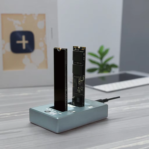 Aotech 2-Bay Usb <span class=keywords><strong>3.2</strong></span> Gen2 Nvme M.2 Ssd Docking Station Duplicator Gereedschapsvrij Met Aluminium Behuizing - Product Image 2
