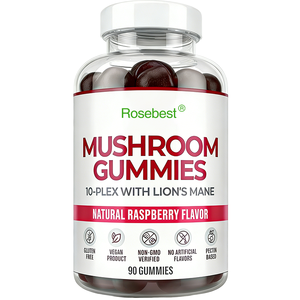 Gummies de complément alimentaire complexe de champignons 10 en 1, biologique, végétalien, Lion's Mane, Chaga et Reishi, adaptogène, nootropique, vente en gros OEM - Product Image 1