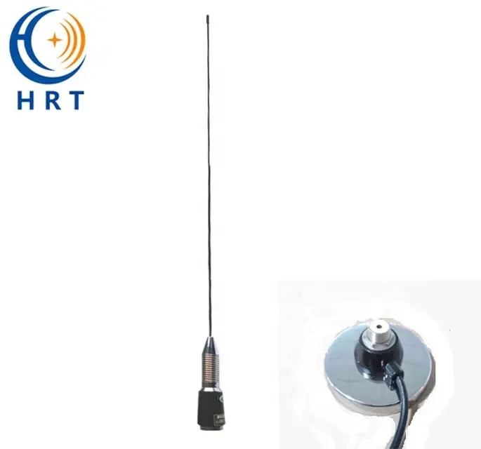 VHF mobile vehicle radio Antenna with big steel spring base