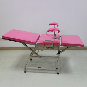 Gynecological Examination <b>Bed</b> Stainless Steel <b>Folding</b> Lifting Thickened Hospital Obstetrics Gynecology Use - Product Image 3