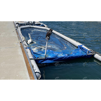 Dock flottant sec gonflable marin personnalisé, installation facile avec coque en PVC, sécurisé pour les bateaux, les yachts et les navires