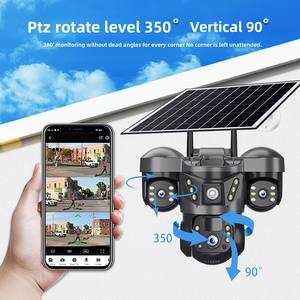 Sistema de Cámara de Seguridad V380pro con <span class=keywords><strong>3</strong></span> Pantallas, Triple Lente, Energía Solar, 4G, Alarma de Movimiento Solar y Wifi, Cámara CCTV de Red - Product Image 3