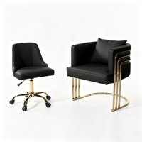 Ensemble de chaise de manucure pour client et tabouret roulant pour technicien(ne) avec logo personnalisé – Kit de chaise de salon de manucure pour technicien(ne) et client(se)