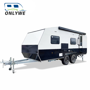 ONLYWE Remorque de camping en plein air <span class=keywords><strong>caravane</strong></span> hybride hors route aux normes australiennes Remorque camping-car étendue à vendre - Product Image 1
