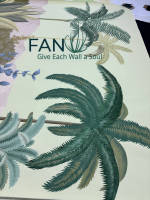 Peinture murale de paysage de bananiers, papier peint tropical vintage pour l'intérieur
