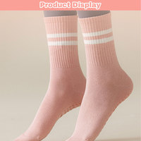 Résistance à l'usure de protection de l'environnement et chaussettes antidérapantes de réformateur de Pilates pour l'entraînement de yoga