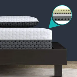 Mousse à mémoire de forme 2 en 1-matelas pliable des deux côtés, mousse froide ergonomique à zone divisée, housse lavable