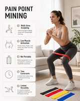 Banda de Resistencia de Látex X-Light para Fisioterapia y Culturismo, 5 lb, Mini Banda de Yoga en Bucle, Set de Correas para Rehabilitación de Hombros y Activación de Articulaciones