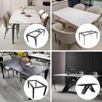 Pieds de table en métal robustes et modernes LIFENG, faciles à installer, pour salon, chambre, bureau à domicile, base de meubles