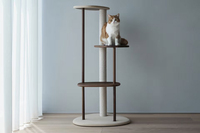 YOUME Meubles pour chats de créateur en gros, en bois de chêne massif avec marches antidérapantes, arbre à chat Kratzbaum pour marque privée