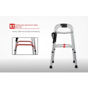 Foldable Mobility Frame Walking Aids Aluminum Zimmer Frame for Disabled Adults and the Elderly - Product Image 5