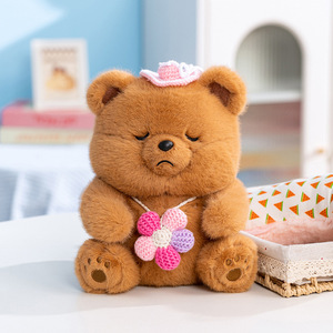 ตุ๊กตาหมี HECION ขนาด 25 ซม. น่ารัก ตุ๊กตาหมีสีขาวเศร้าสุดน่ารัก ของเล่นเพื่อนคู่ใจสำหรับเด็ก ของขวัญและของตกแต่ง - Product Image 3