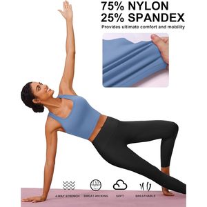 Sports <b>Bra</b> Racerback <b>Longline</b> Padded Yoga Workout Top Women Sweat Wicking Breathable Quick Dry Four Way Stretch - Product Image 4