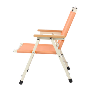 Chaise pliante d'extérieur robuste avec accoudoirs pour pique-nique et détente, équipement de camping OEM d'usine - Product Image 3