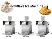 Machine à glace flocon de neige 200 kg/jour, refroidissement par air, machine à bingsu, machine à glace pilée, machine à fabriquer de la glace flocon de neige