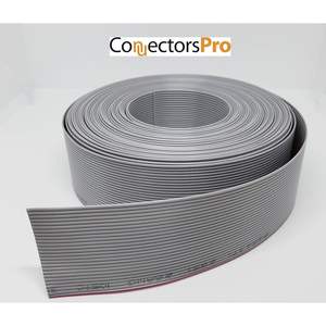 ConnectorsPro Câble plat à ruban 26P 10M 2,54 mm IDC Fil de cuivre gris pour connecteurs - Product Image 1
