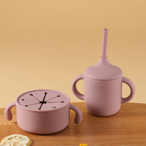 Tazas de aperitivos para niños pequeños, contenedores de alimentos sin derrames, contenedores de cereales para niños, taza de entrenamiento para beber con tapas - Product Image 6