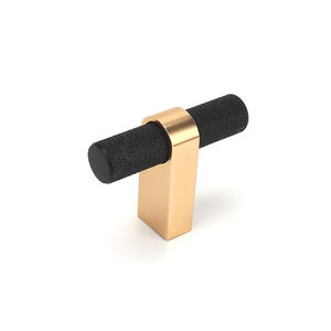 Đen Vàng Kết Thúc Nhôm Ngăn Kéo Kéo Xử Lý Núm Với Mô Hình Kim Cương 96 128 192 Mm Cho Tủ Quần Áo & Nhà Bếp Cửa Cho Biệt Thự Sử Dụng - Product Image 2