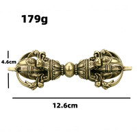 Wholesale Antique Handicraft Instruments Tibetan Tantra Magic Pestle Brass Material Vajra Pestle
