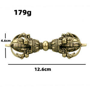 卸売アンティーク工芸品 チベット密教 魔除け金剛杵 真鍮製 - Product Image 6