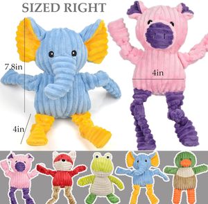 5-Pack Stoere Piepende Hondenspeeltjes Assortiment Pluche Dierlijke Kauwspeelgoed Voor Kleine Middelgrote Puppy 'S - Product Image 2
