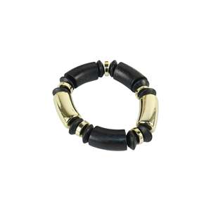 Fashion <b>Beaded</b> <b>Bracelet</b> 316L Stainless Steel PVD Gold Plating Sustainable Resistant Jewelry for Women <b>Men</b> - Product Image 1