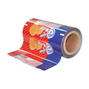 Gravure plastik kemasan makanan plastik Roll Film untuk kopi/teh/bubuk/produk makanan kering kerangka cetak laminasi BOPP AL NY VMPET CPP PE